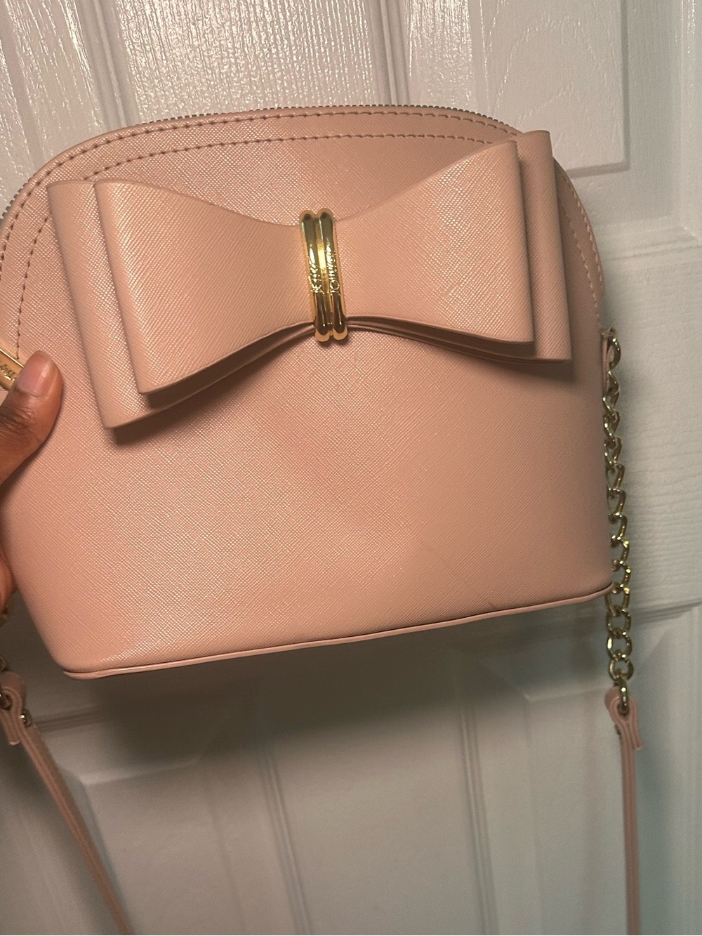 Betsey Johnson Pink Bow Crossbody Bag